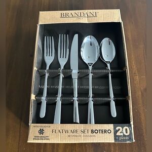 BRANDANI BOTERO HOTEL COLLECTION 20 PIECE FLATWARE SET NEW IN BOX